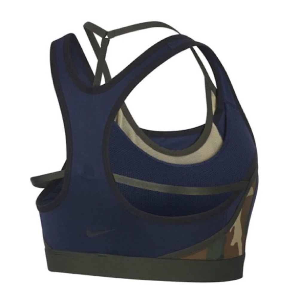 Nike x Sacai Sports Bra Navy/Khaki Size XS - Picture 2 of 2